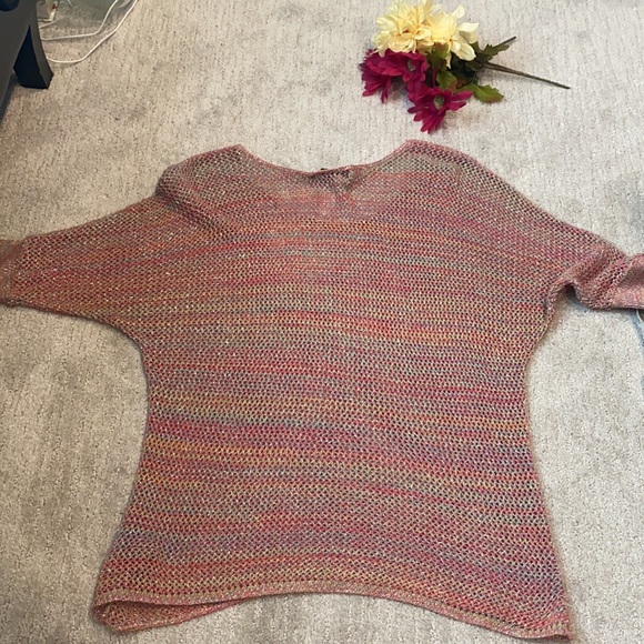 Multicolored sparkly dolman sleeves top - Picture 5 of 8